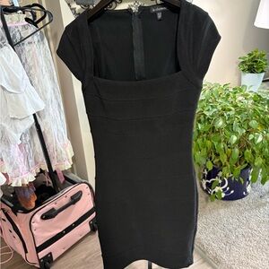 LE CHATEAU - Classic Black Bandage Mini Dress